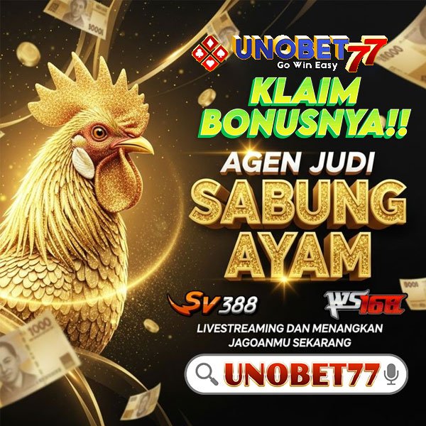 UNOBET77 > Situs Agen Sabung Ayam Online Live Arena Bangkok